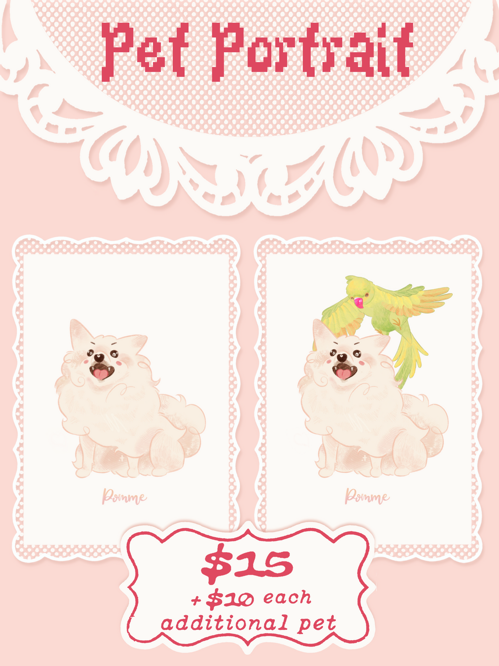 Custom Digital Pet Portrait